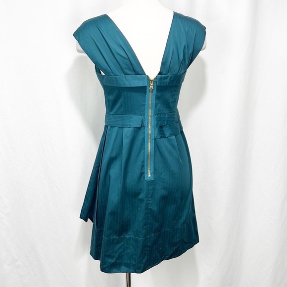 MARC by Marc Jacobs Sleeveless Square Neckline Fit and Flare Teal Dress size 0 - Picture 4 of 14